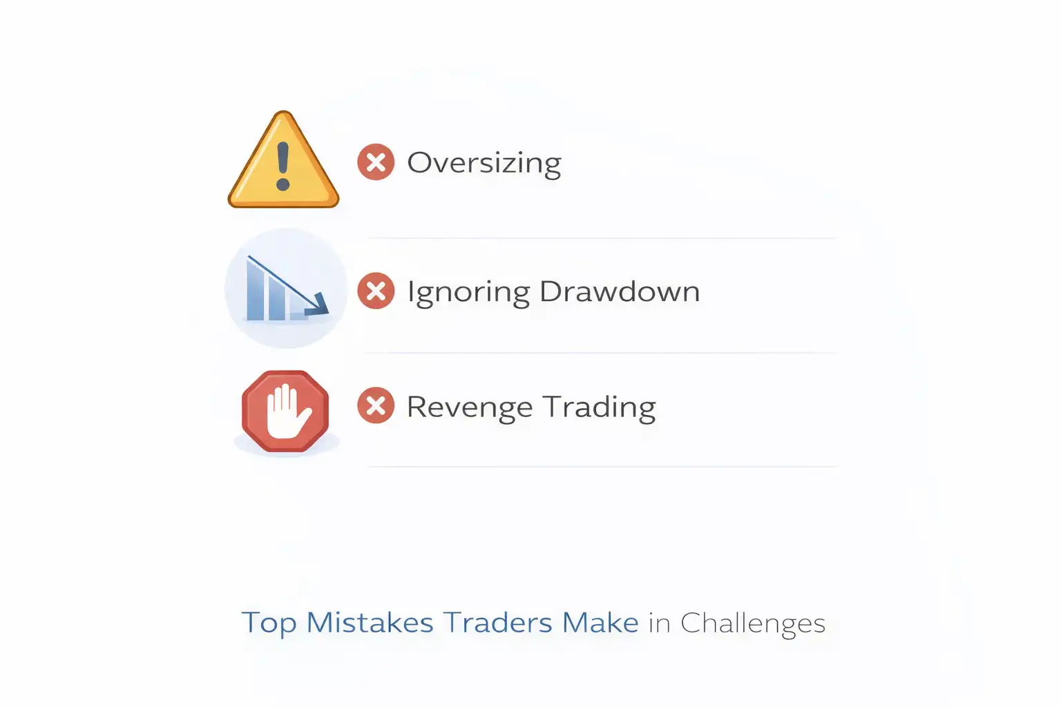 Common mistakes traders make in futures prop firm challenges