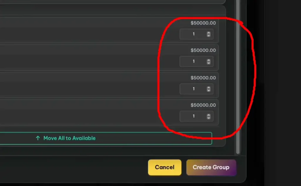 Tradecopia copy ratio settings showing position size scaling between master and follower accounts